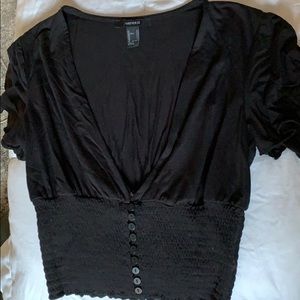 Black Deep V top